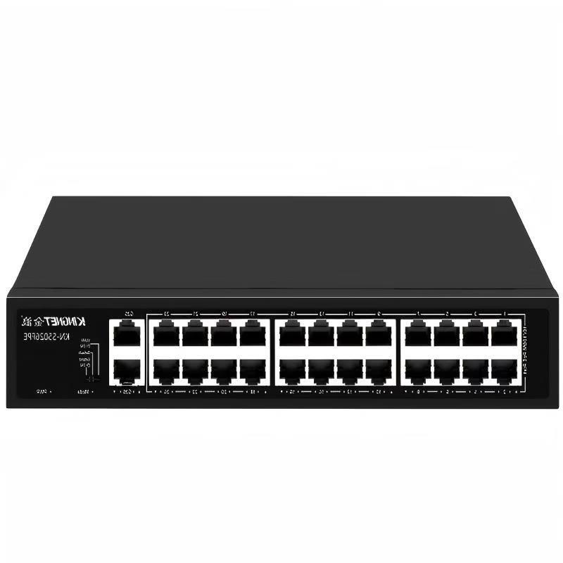 KINGNET 26-Port 100Mbps PoE-Switch