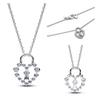 new 925 silver rainbow tennis necklace for women DIY fashion boutique wedding party jewelry gifts