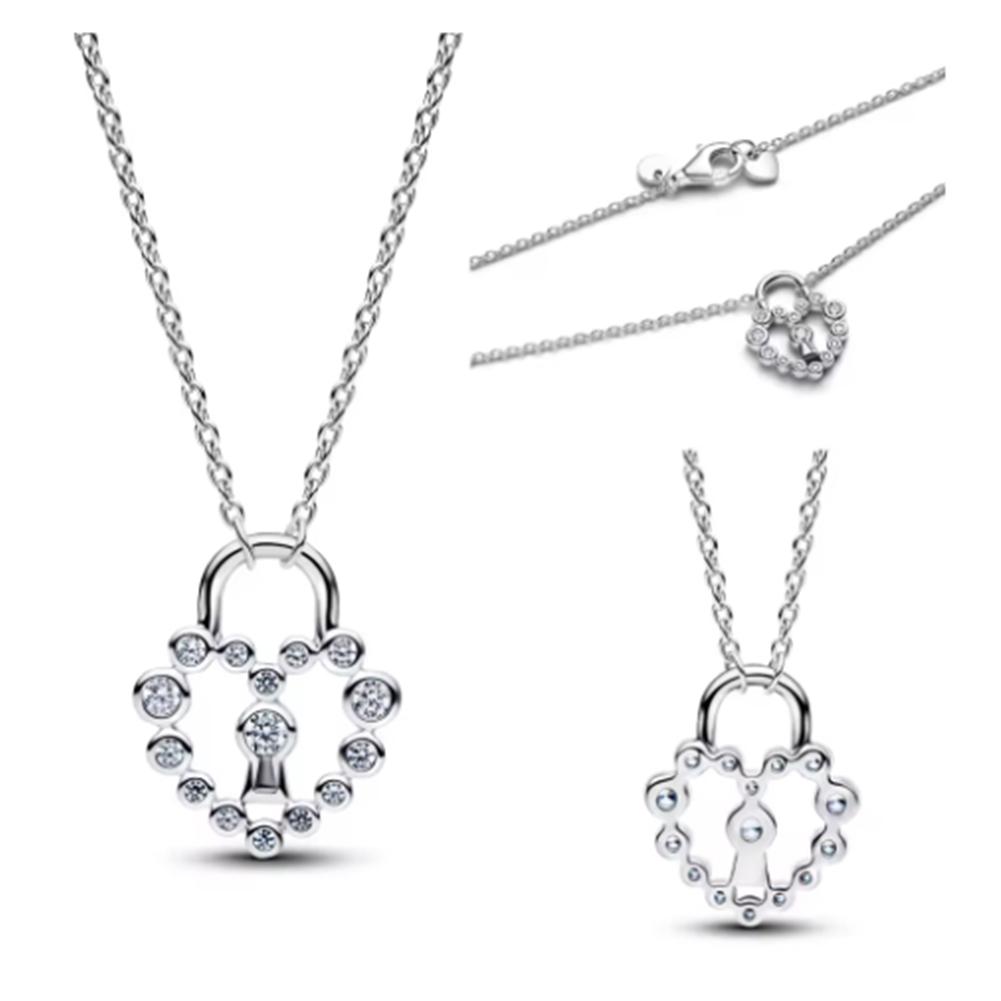 new 925 silver rainbow tennis necklace for women DIY fashion boutique wedding party jewelry gifts