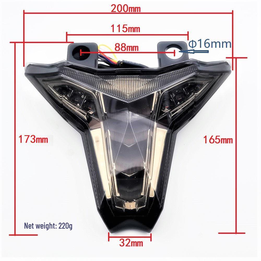 Kawasaki ZX4R/Z1000 LED Hochhelles Rücklicht