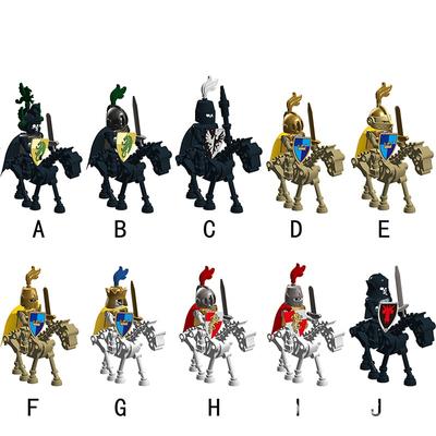 Skeleton Knight Soldier Figure Assembly Building Block Toy