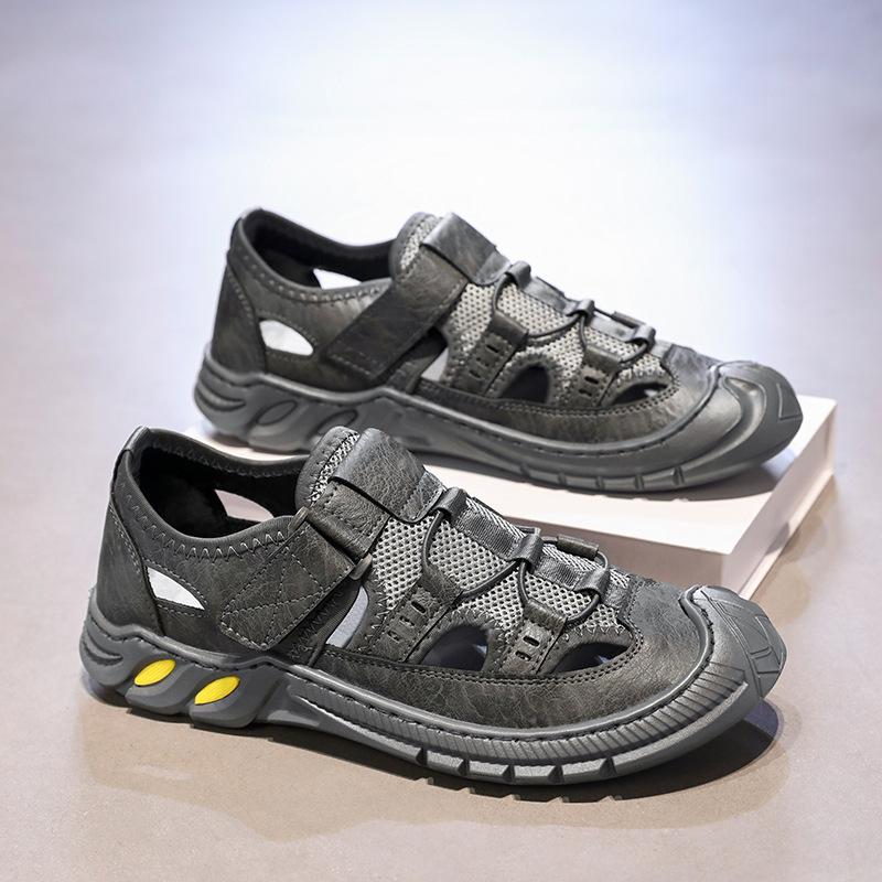 Men's Sandals Fashion Casual Sport Sandals High Quality Cowhide Sandals for Men Summer Comfortable Sneakers Non Slip Beach Shoes