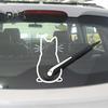 Lustiger Katzen-Autoaufkleber, wasserdicht, PET, wetterbeständig, selbstklebend, für Auto, SUV, Fahrzeug, Heckscheibenwischer, Fenster, Karosserie, Dekoration, Kätzchen-Verzierung