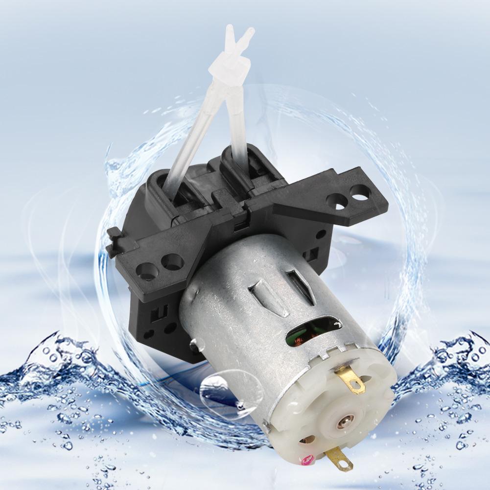Dosing Pump   Peristaltic Tube Head For Aquarium   Chemical Analysis (black 12v 1*3)
