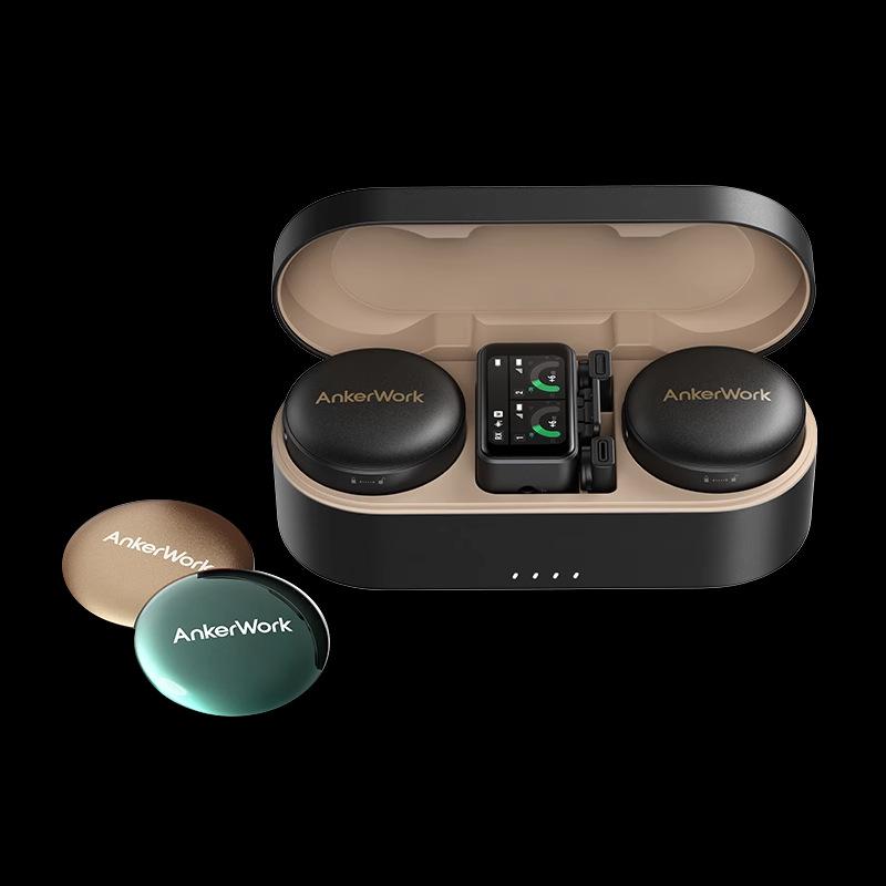 

Беспроводной магнитный петличный микрофон AnkerWork M650 для профессиональной записи в прямом эфире чёрный