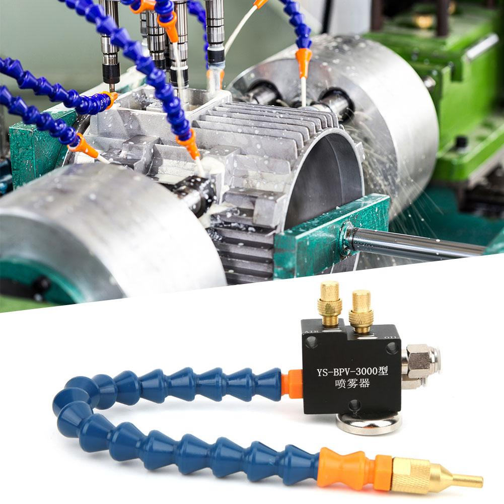 Mist Coolant Lubrication Cooling Sprayer Universal Brass Spray Port CNC Engraving Machine