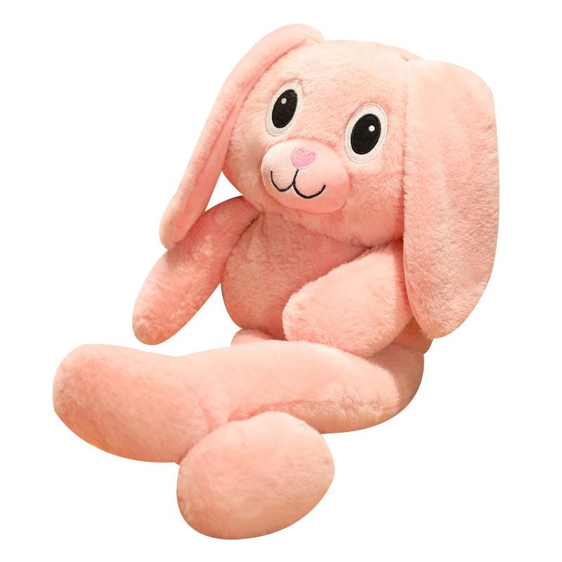Rabbit Pillow Ear Pulling Rabbit Plush Toy Long Ear Rabbit Cartoon Creative Rabbit Stretchable Rabbit Toy Children's Gifts