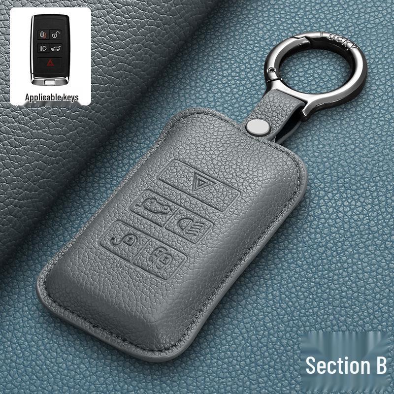 Jaguar Car Key Case for XEL, XFL, E-PACE, I-PACE, F-TYPE – Unisex Shell and Buckle