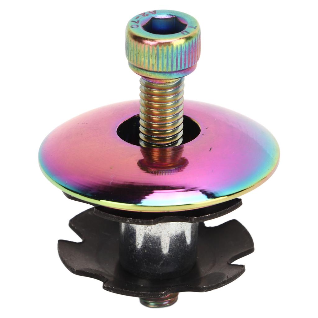 Bicycle Headset Cover 28.6mm Aluminum Alloy Headset Top Cap for Mountain Road Bike