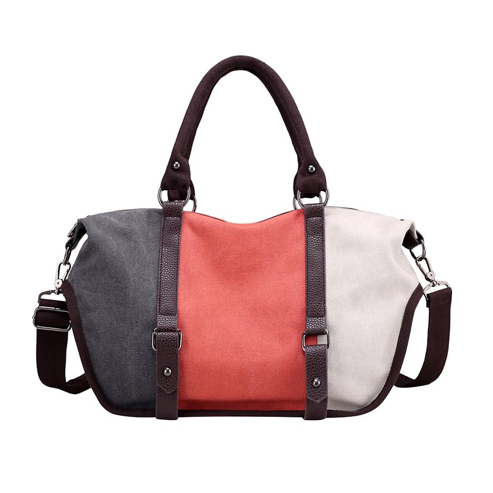 Torebka damska Patchwork Płócienna torba na ramię o dużej pojemności