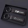 Crjwkd1 Car Suede Leather Keychain Alloy Keyring Pendant Accessories For F SPORT ES RX NX LS UX LM LX GX LC RZ IS CT GS RC HS LBX
