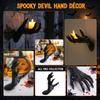 Halloween Hand Candle Holder - Wall Sconce Hanging Ornament Tabletop Decoration for House Party Decor