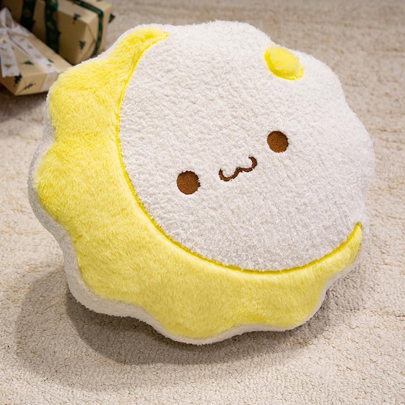Adorable Mid-Autumn Mooncake & Jade Rabbit Plush Cushion 18cm 0.2kg