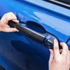 4pcs Bright ABS Carbon Fiber Car Left & Right Door Handle Cover For BMW 3 13-18