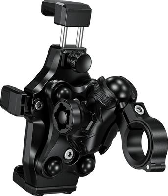 Suporte de Guidão para Smartphone Kaedear Motorcycle Air Air, Suporte com Absorção de Vibração, Integrado, Lightclaw/KDR-M25 Patenteado (Preto)