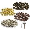 100 Stück Antike Dekorative Nägel mit Chrysanthemenmuster Polsternagel für Sofa, Heim-DIY-Dekoration