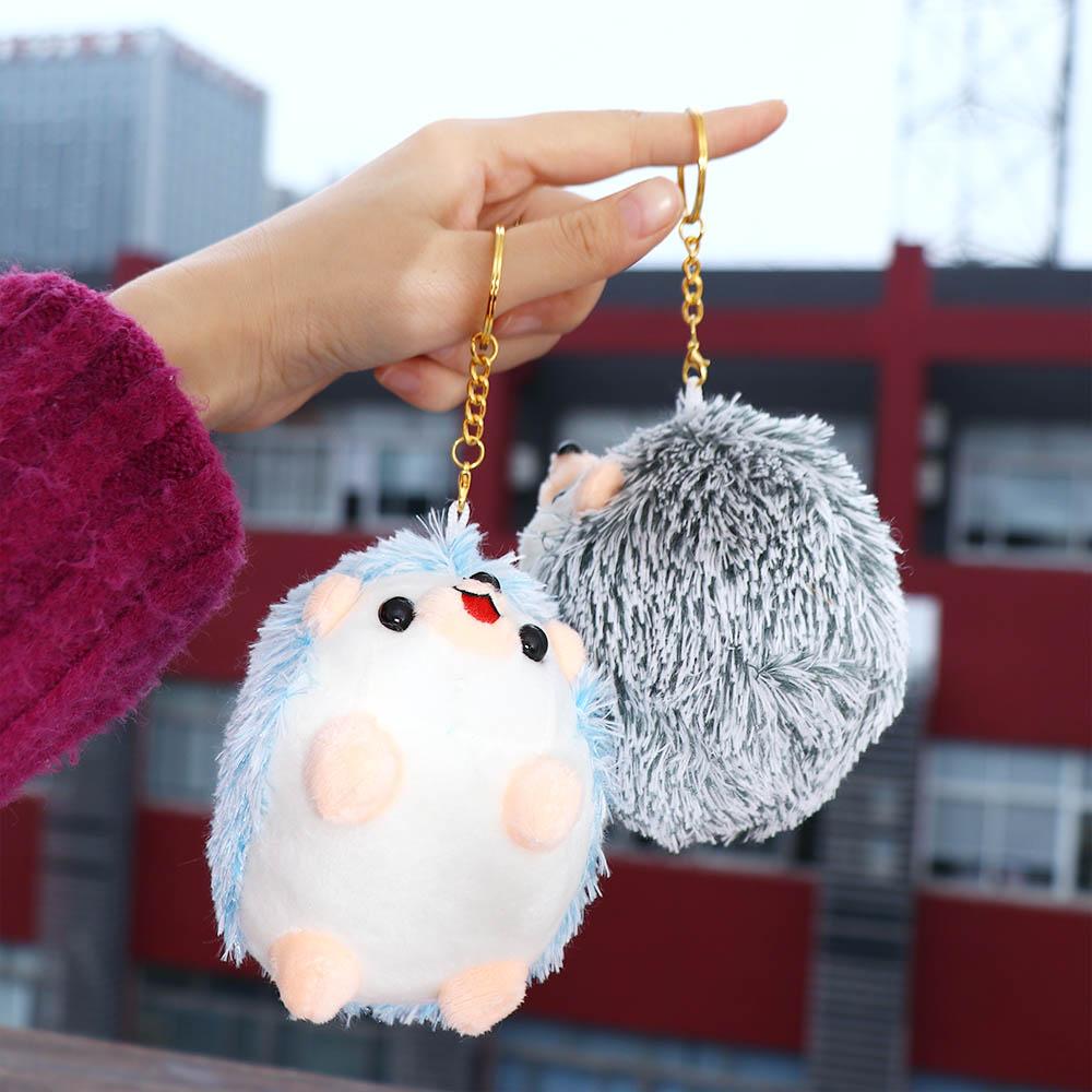 Anime Hedgehog Animal Ornament Key Ring Plush Dolls Plush Keychain Stuffed Toys Animal Plush Toy