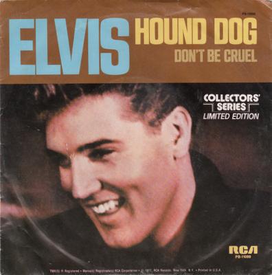7inch Record ELVIS PRESLEY - Hound Dog / Don't Be Cruel PB11099 RCA 1977 US Rock Used