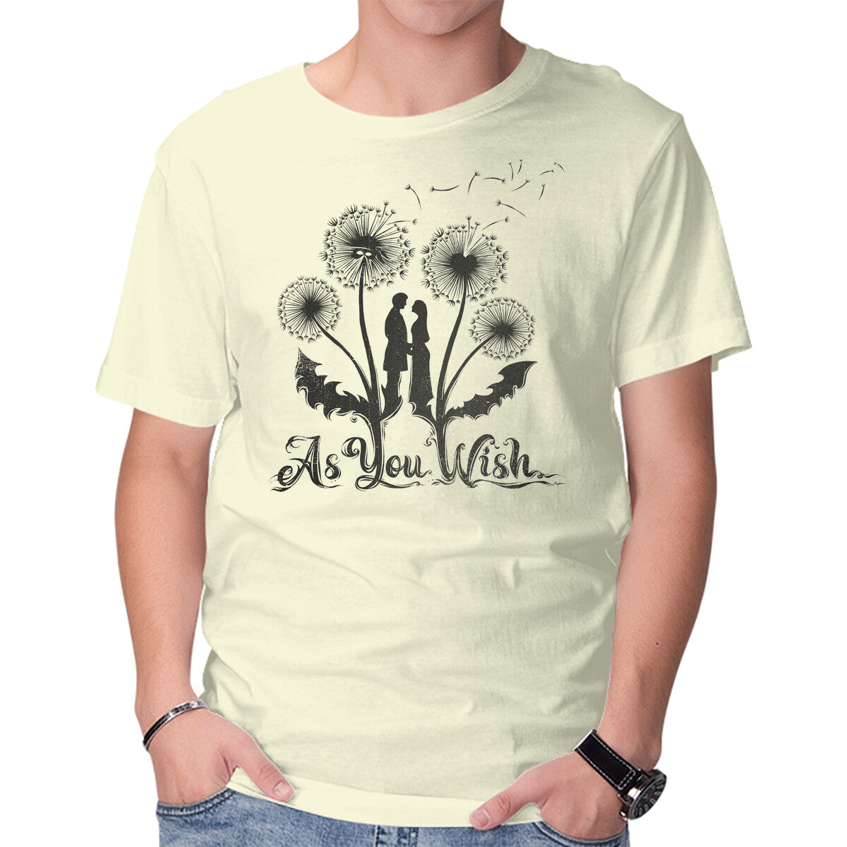 Unisex Crew Neck T-Shirt Spring Wish Graphic Short Sleeve Casual Tee XXL