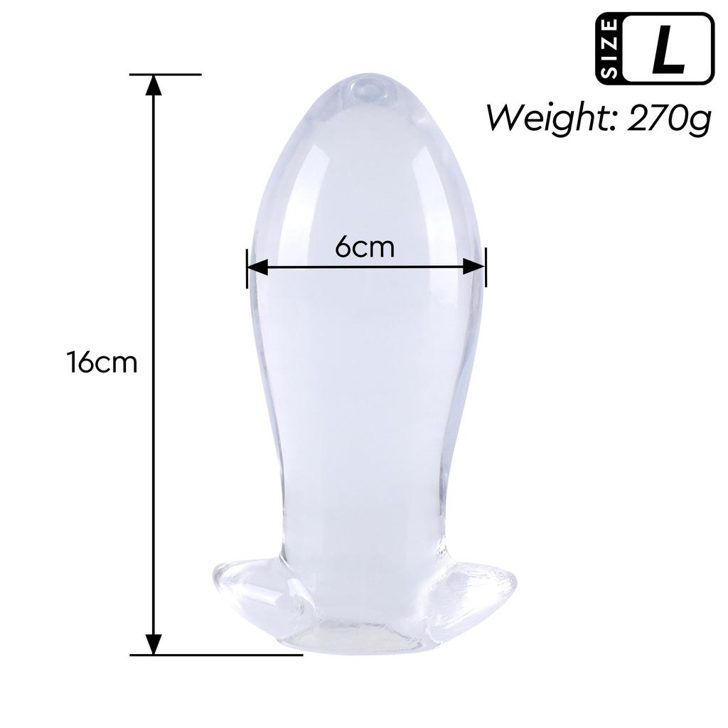 Transparent Dragon Egg Butt Plug Set - Soft Anal Toys for Women,Adult Sex Toys for SM/BDSM Play