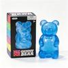 Needoh Gummy Bear Tpr Squishy Squeeze Toy Transparent Jelly Filled Hand Grip Fidget Sensory Toy Anxiety Heal Relax Leisure Gift