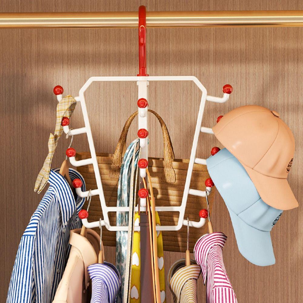 Space Saving V Shaped Hanger Rotatable Hat Rack New Double Sided Hanger
