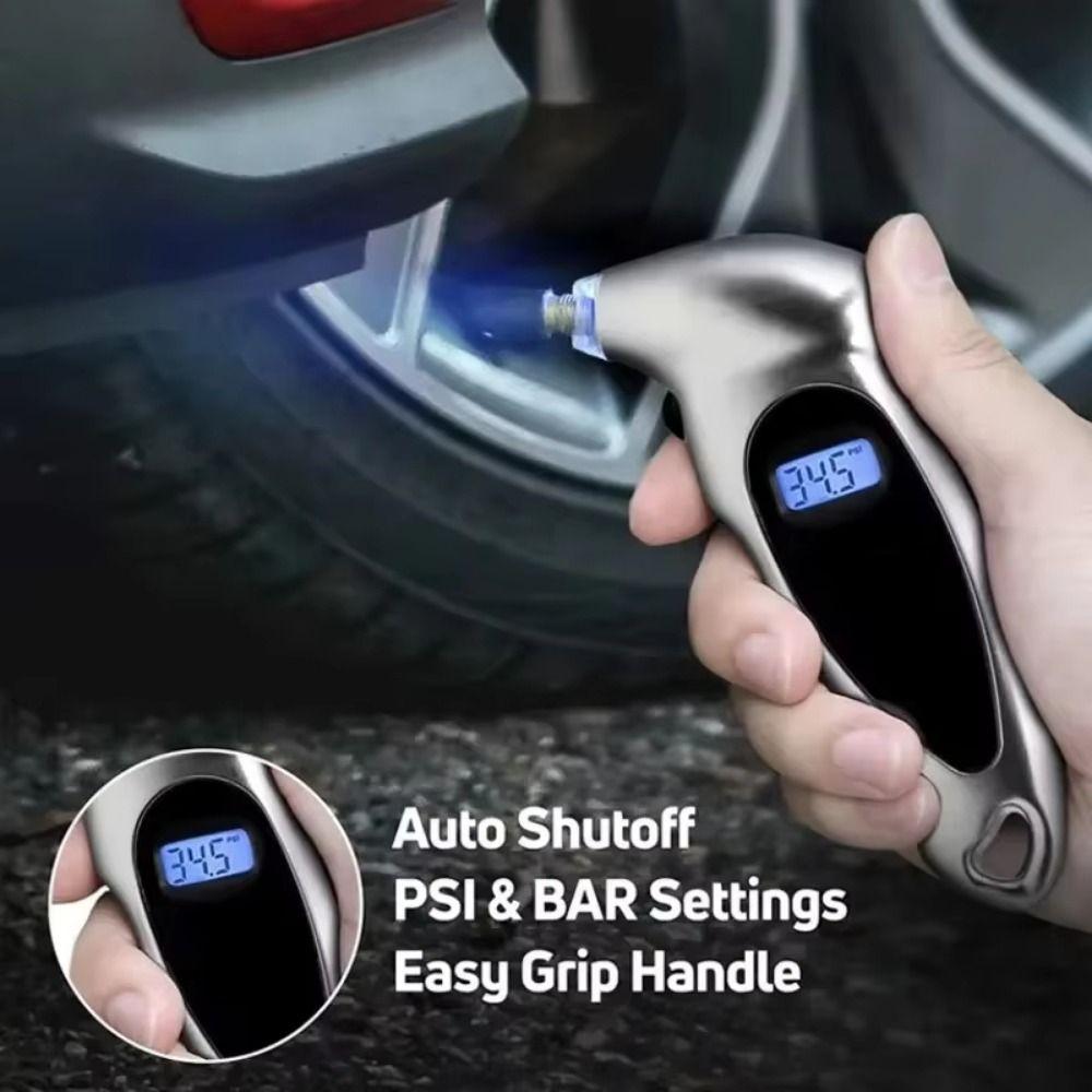 High Precision Digital Tire Pressure Gauge LCD Display Electronic Tire Manometer Motorcycle Tires
