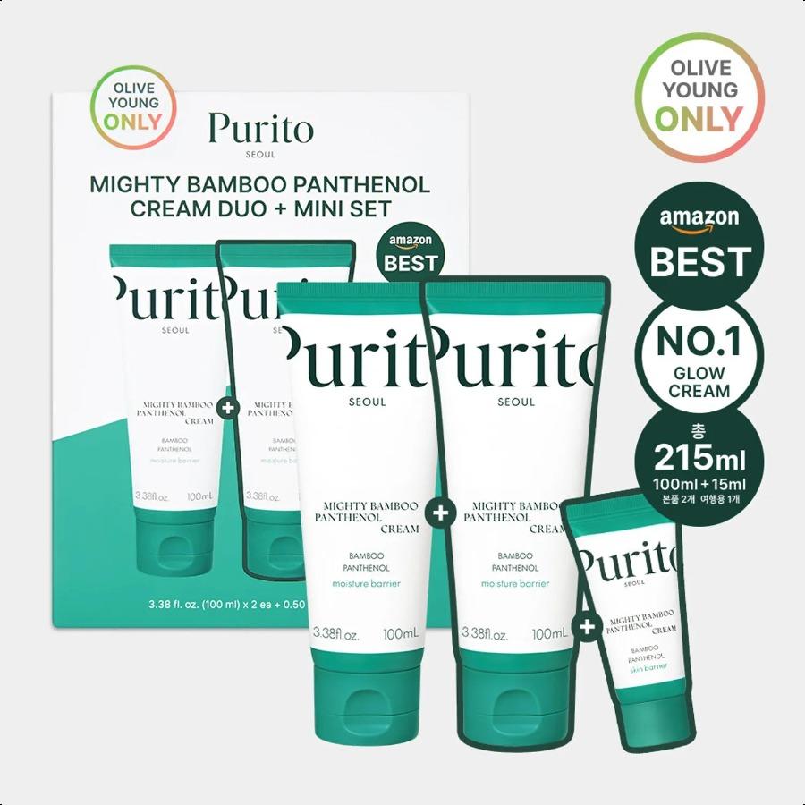 

Purito Seoul Mighty Bamboo Panthenol Cream 100ml Duo Set (+15ml) Duo Set (+15ml)