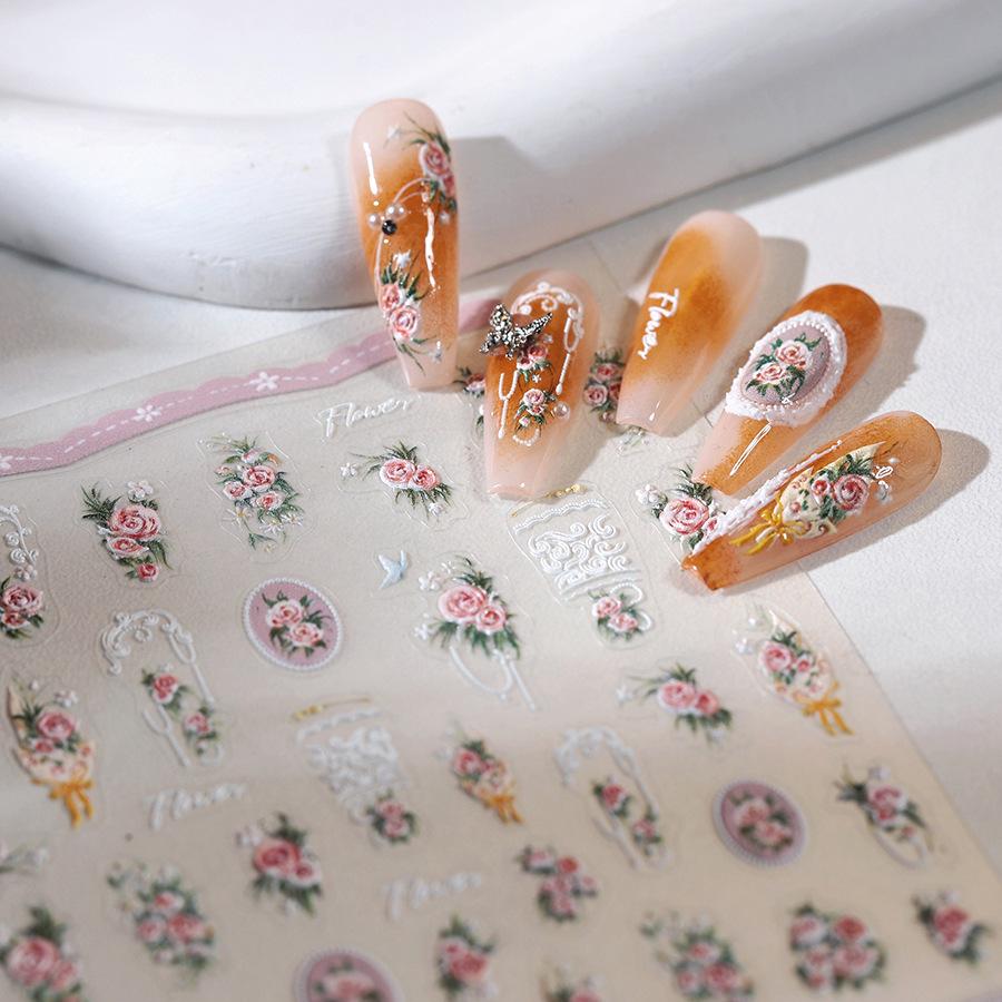 TENSOR Cartoon Nail Stickers: Cute, Thin, Flexible, Self-Adhesive, Transparent Art with Lingering Fragrance, TS-3918.