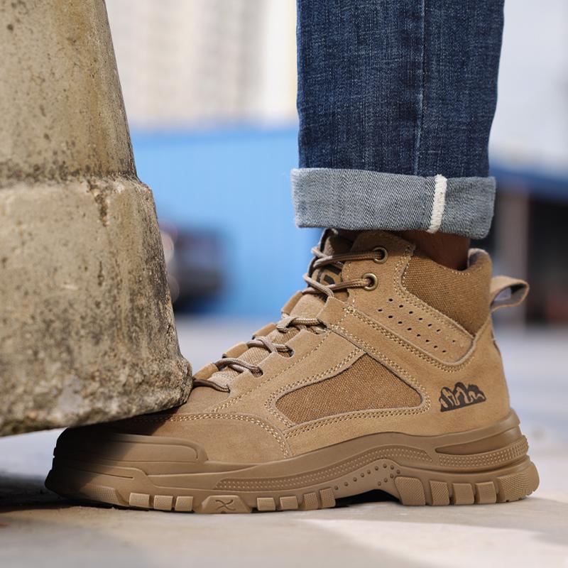 Work Sneakers Steel Toe Shoes Men Safety Shoes Puncture-Proof Work Shoes Boots  Indestructible Footwear Security