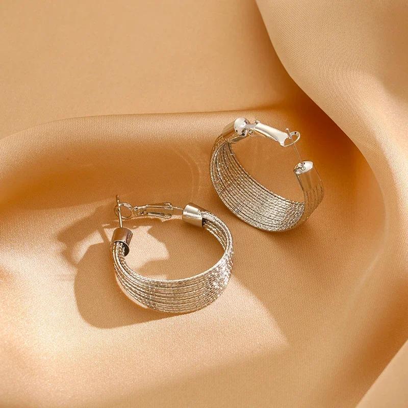Korean Trend Flower Earrings Long Tassel Ear Line Crytal Chain Drop Earrings For Women Girls Daily Jewelry Party Gifts