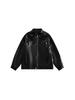 Men's Retro High-End Leather Motorcycle Jacket with Stand Collar - Loose Fit, Plus Size, Fashionable Casual Outerwear.