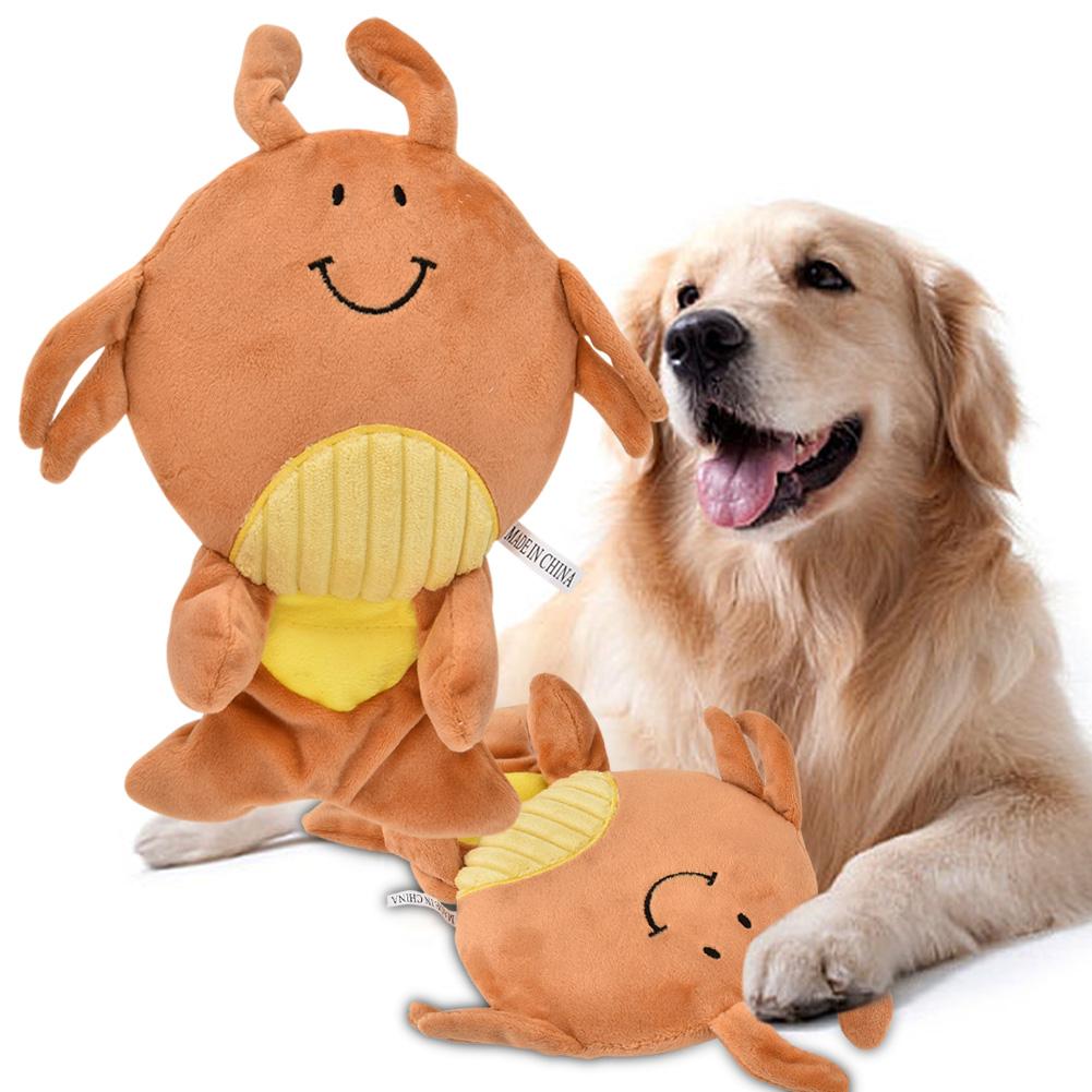 

Cute Animal Shape Pet Chewing Toy Dog Biting Toy Funny Puppy Toys (Crab)
