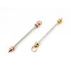 30Pcs Stylish Rod Pendants Metal Jewelry Supplies Jewelry Craft Metal Stick Pendants for Custom Necklaces and Earrings