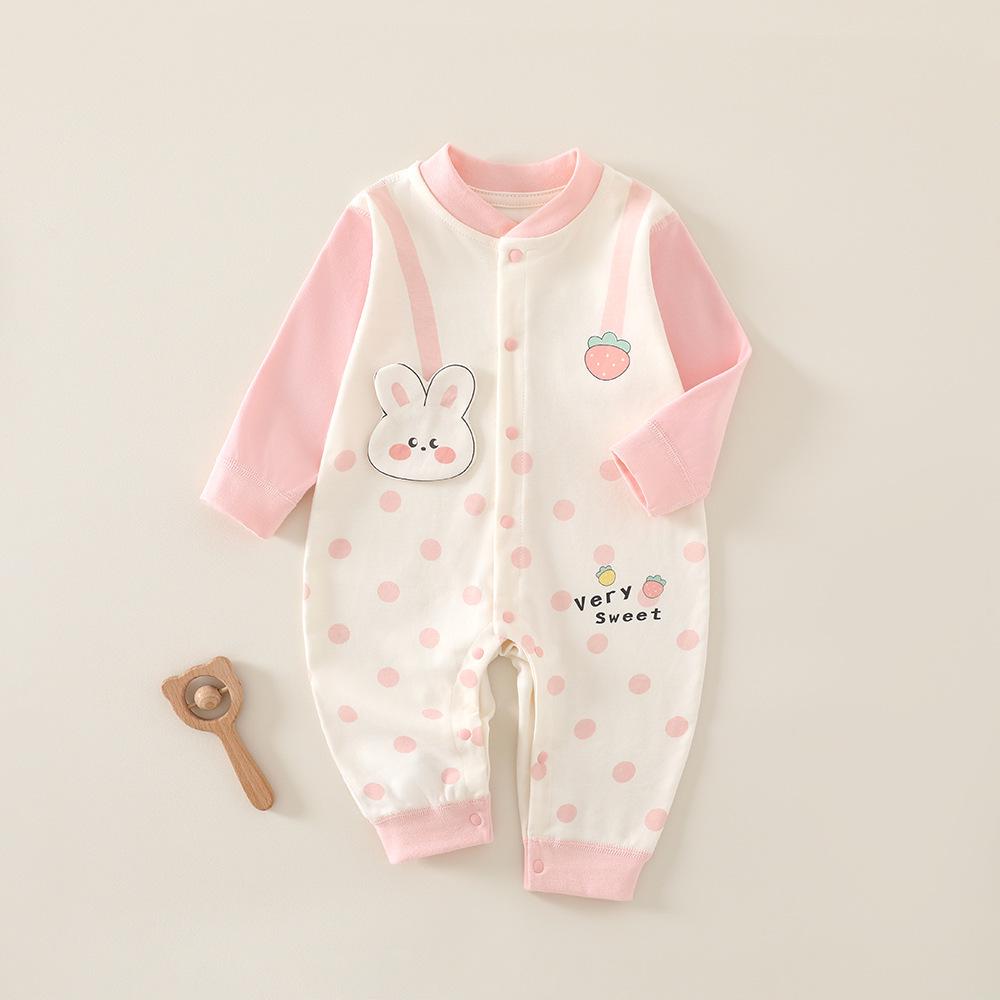 Newborn Cotton Onesie: Unisex Baby Romper for Autumn and Spring