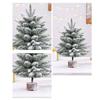 1PC Table Ornament for Indoor Xmas Tree Navidad Festival Decorative Christmas Tree Mini Stable Base 2 Styles Tabletop Decor