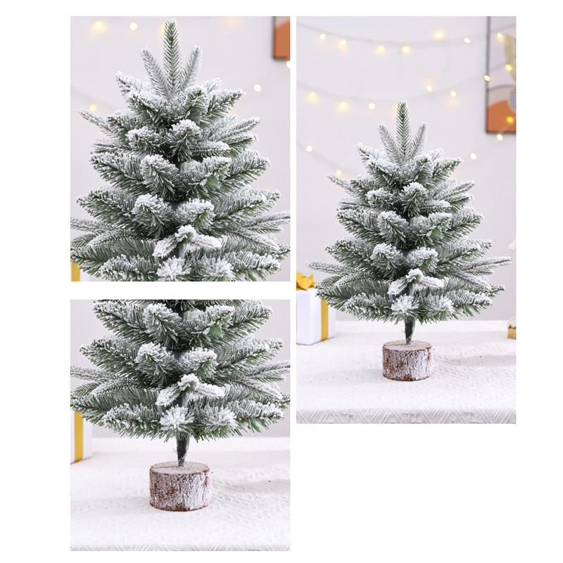 1PC Table Ornament for Indoor Xmas Tree Navidad Festival Decorative Christmas Tree Mini Stable Base 2 Styles Tabletop Decor