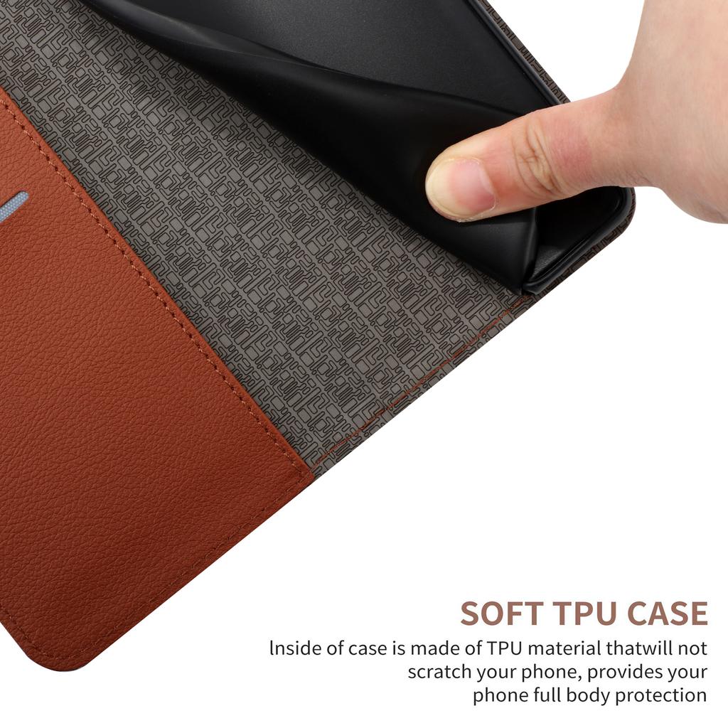 HT06 For Samsung Galaxy A54 5G Wallet Phone Case Anti-Drop Litchi Texture PU Leather Flip Cover