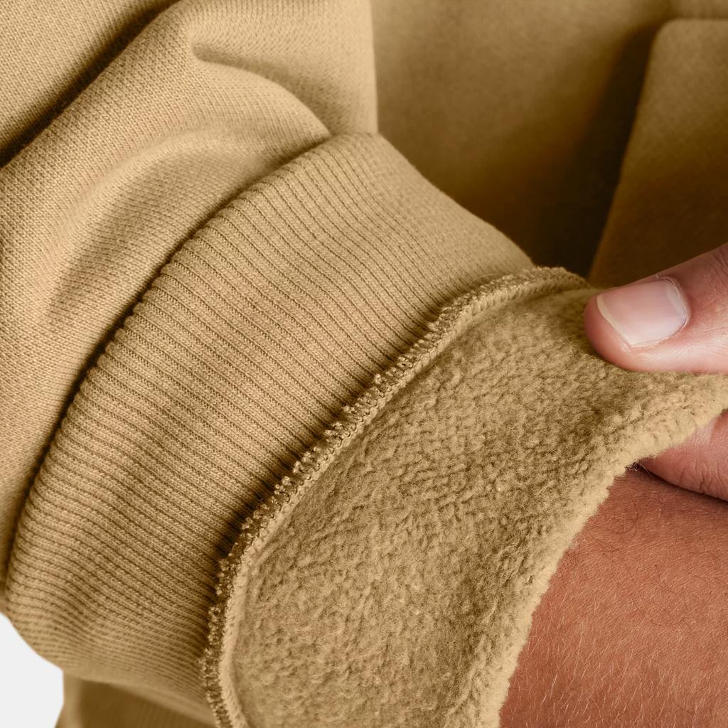 Under Armour Icon Heavyweight Fleece Wash Oversized Hoodie Men Hoodies Camel 1386552-263