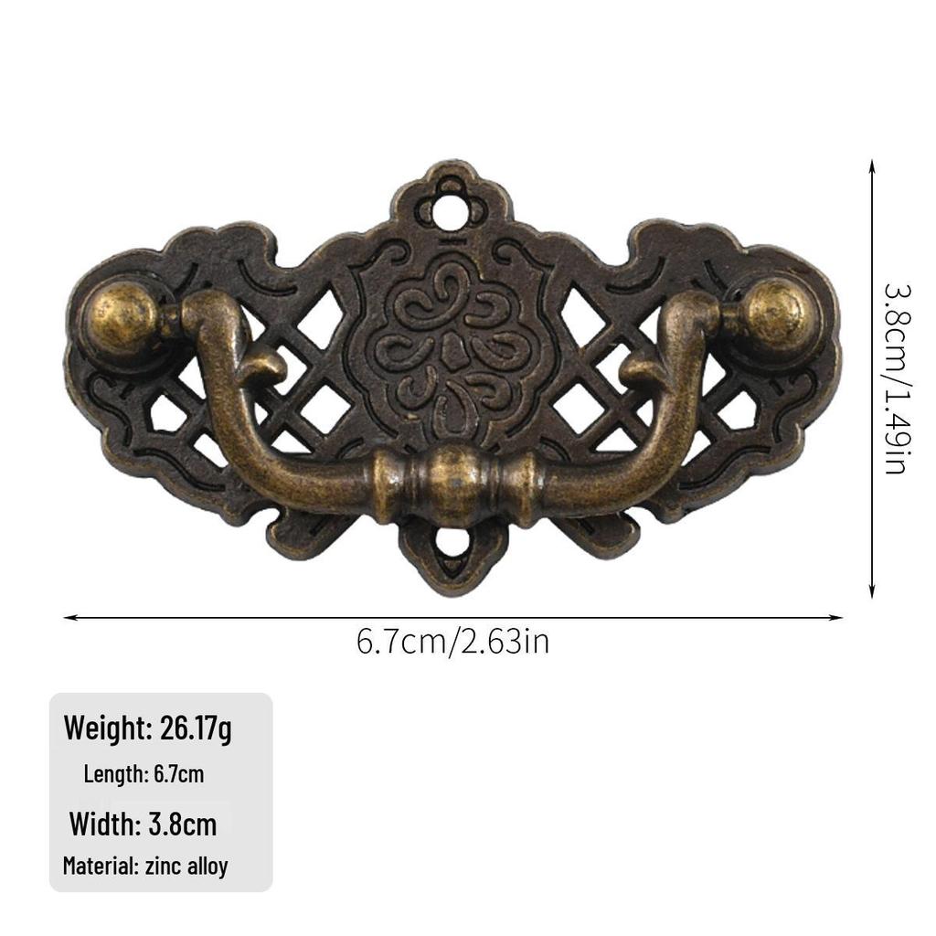 Jingmao Hardware European Modern Zinc Alloy Handle for Antique Wooden Box, Retro Drawer, and Wine Box