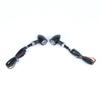 2Pcs Motorcycle LED Round Turn Signals Universal Fit Strong Metal Housing Bright Light Output Suitable for Safe Riding