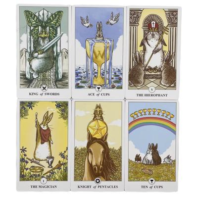 Rabbit Tarot Deck Lunalapin Rabbit Tarot Cards Tarot Card Game Gift With Pdf Guidebook Card Game Board Game 78 Cards Beginners