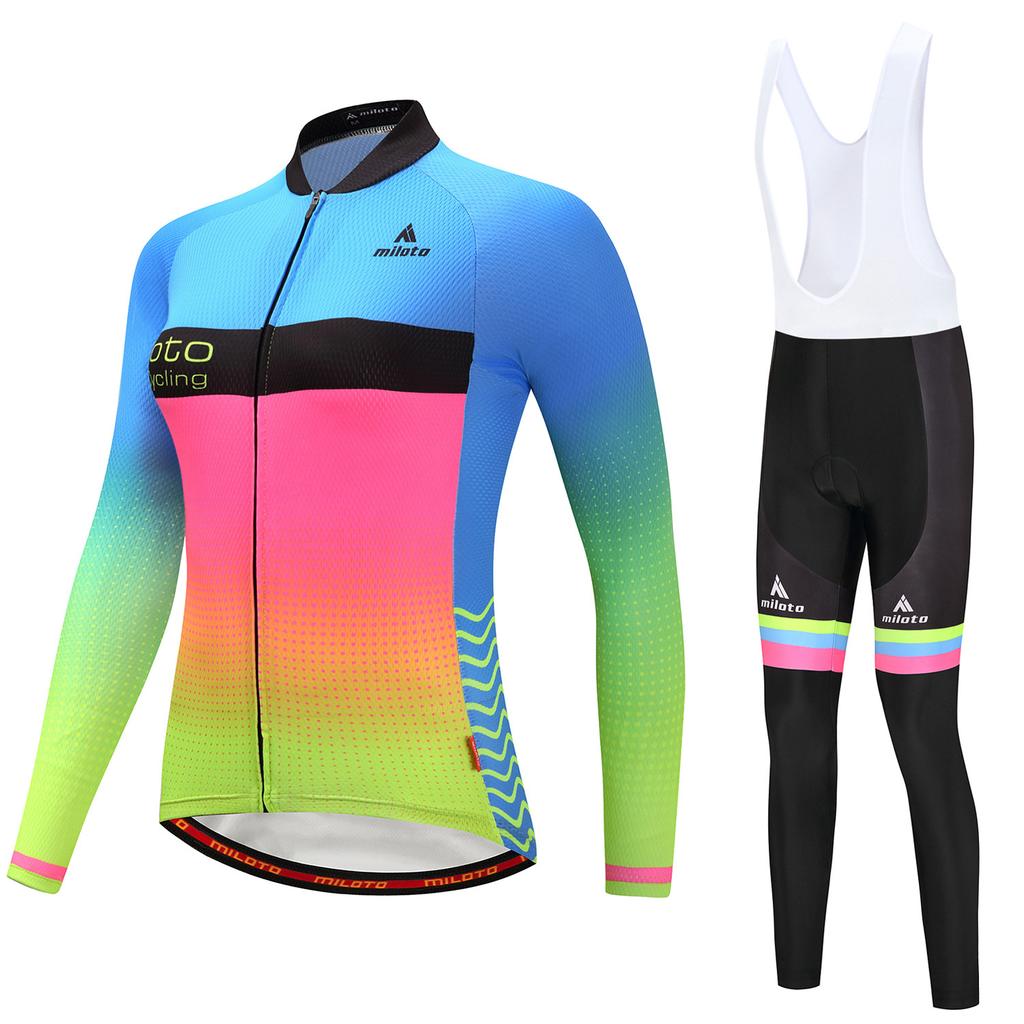 Cycling Suit Long Suit, Women's Cycling Suit 2026 Autumn Breathable Cycling Suit Set