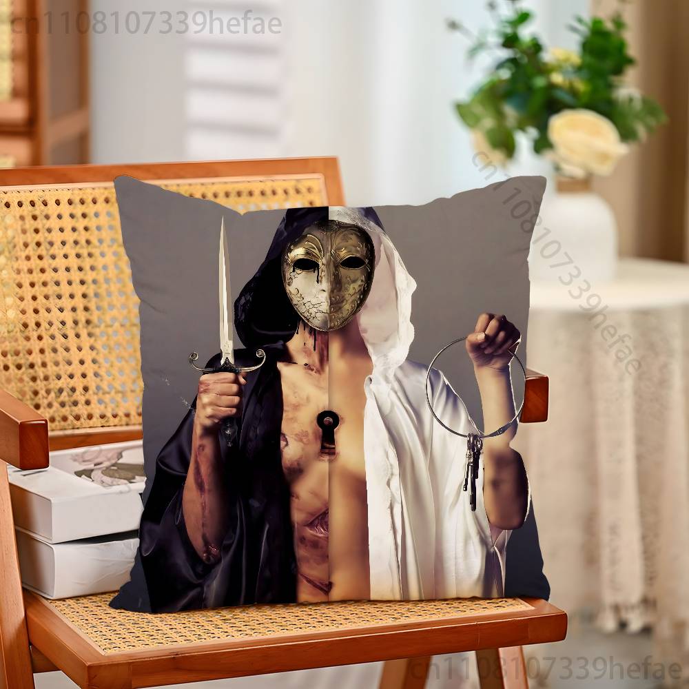 BBring Me The Horizon Pillow Case Plush Pillow Cases Home Decoration Pillow Cover for Sofa Bed Chair Living Room