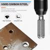 5 Pcs Heat-resistant Hex Shank Rotary Steel File Set Grinding Head  For Drilling, Grinding Etc