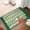 Mahjong Tile Pattern Doormat Non-Slip Entrance Bath Kitchen Floor Door Mat  Toilet Rug Carpet Footpad