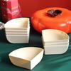 Persimmon Shape Snack Tray 4 Compartments Fruit Box Snack Container Serving Tray with Lid for Home