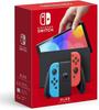 Refurbished Nintendo Switch OLED Model with Neon Blue and Neon 64GB of Storage Joy-Con (L) (R) Red, Included.