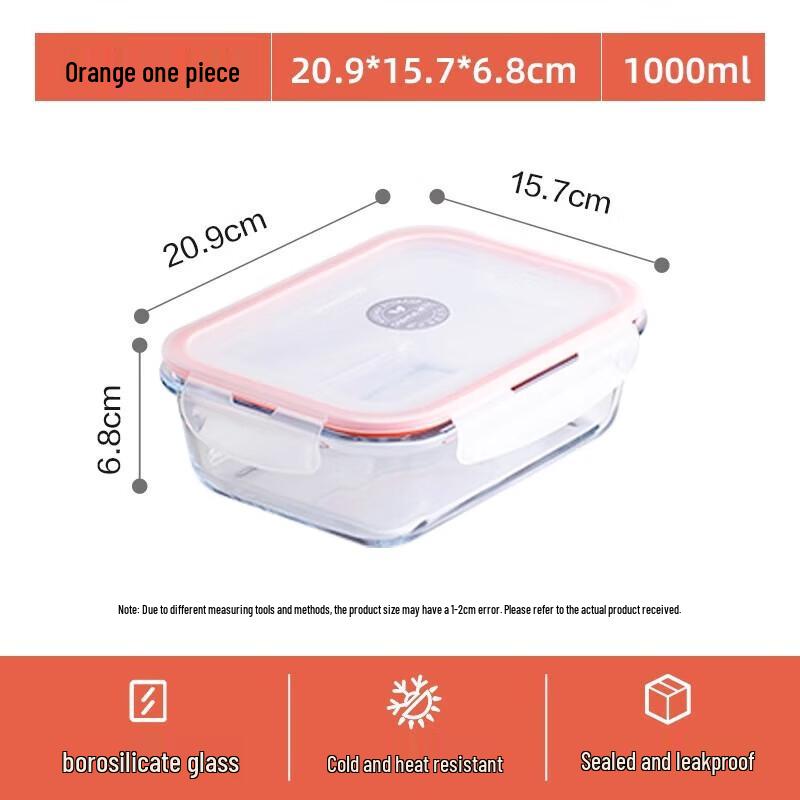 Chahua Round Microwave Safe Glass Food Storage Container