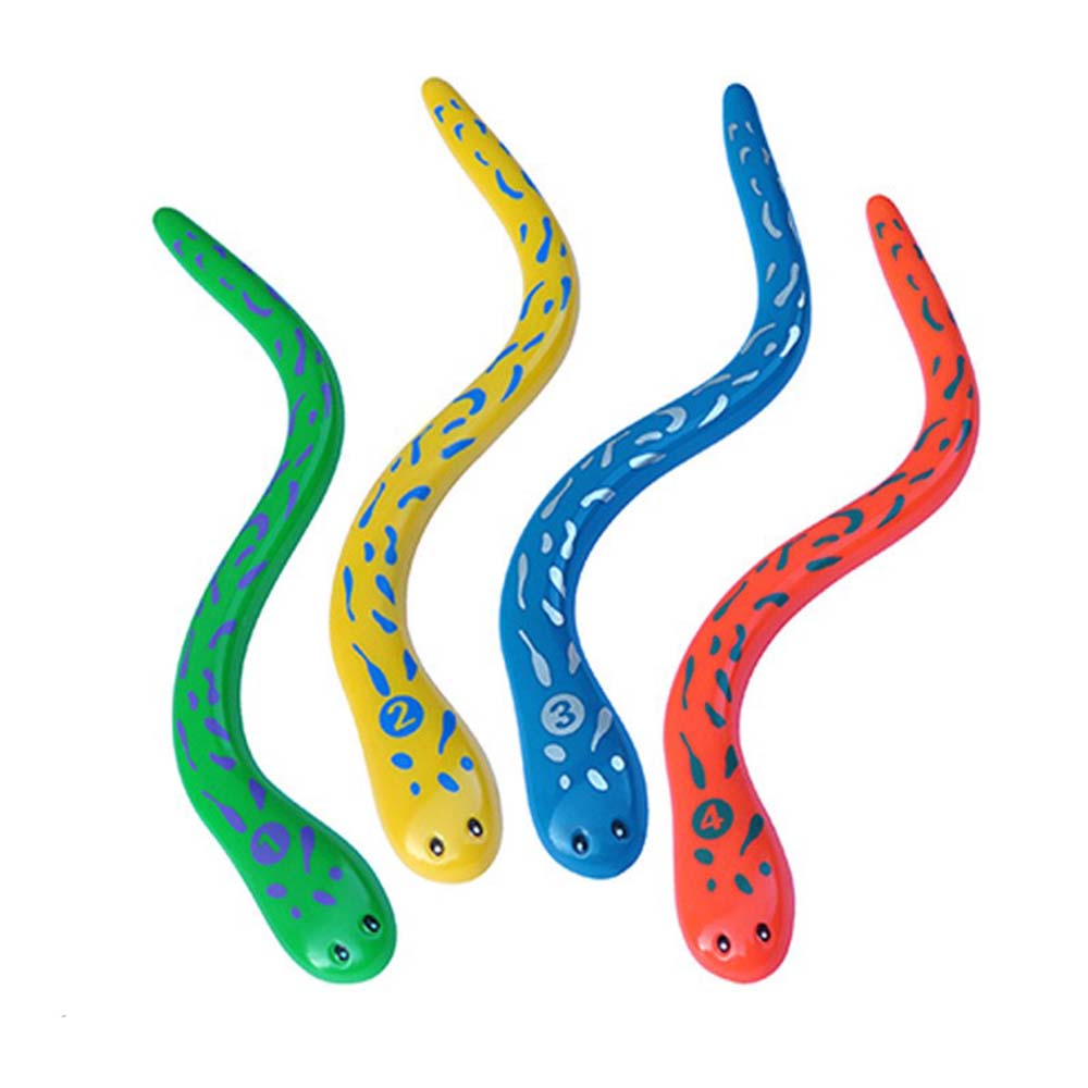 4 Pcs Summer Fun Swimming Pool Dive Toy Snake For Children'S Gifts